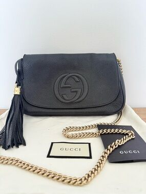 Gucci Black Soho Flap Bag